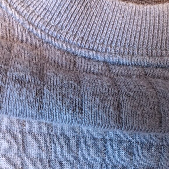 Banana Republic Men’s Waffle Knit Crewneck Sweatshirt Navy Blue XL Cotton Blend - Picture 6 of 7